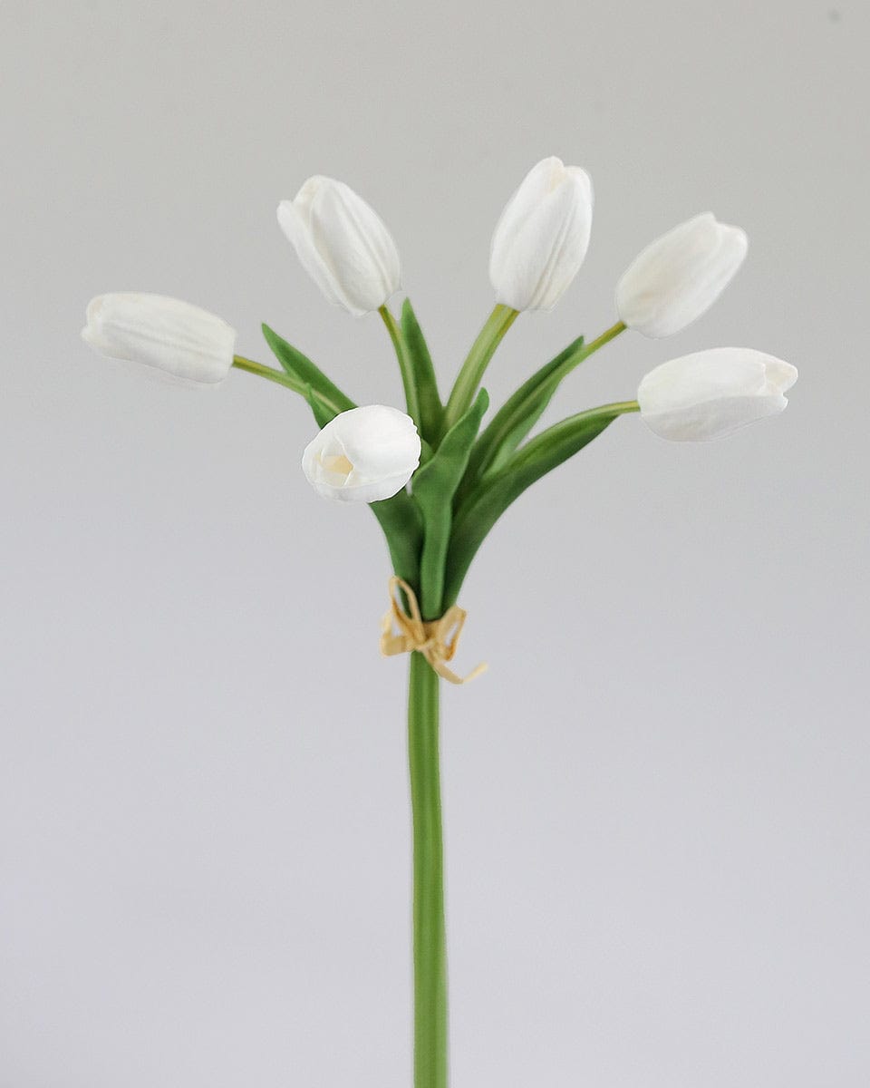 Spring Flowers White Tulips Artificial Florals