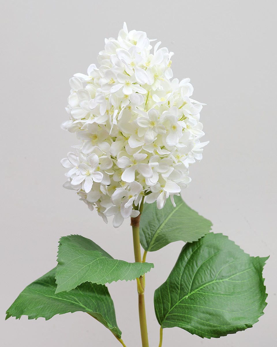 Faux Florals Creamy White Hydrangea Blossom