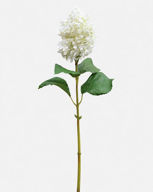 Artificial Real touch Cone Hydrangea in Cream White
