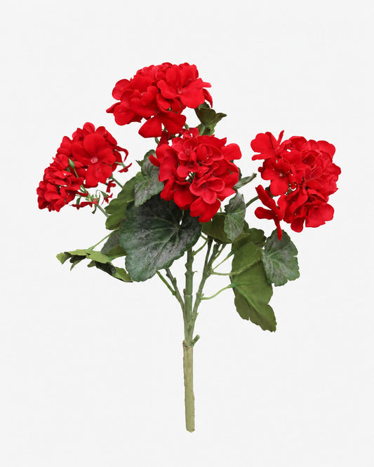 Red Faux Geranium Bush