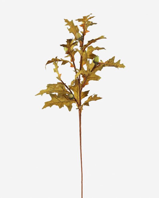 Artificial Fall Oak Branch with Acorns