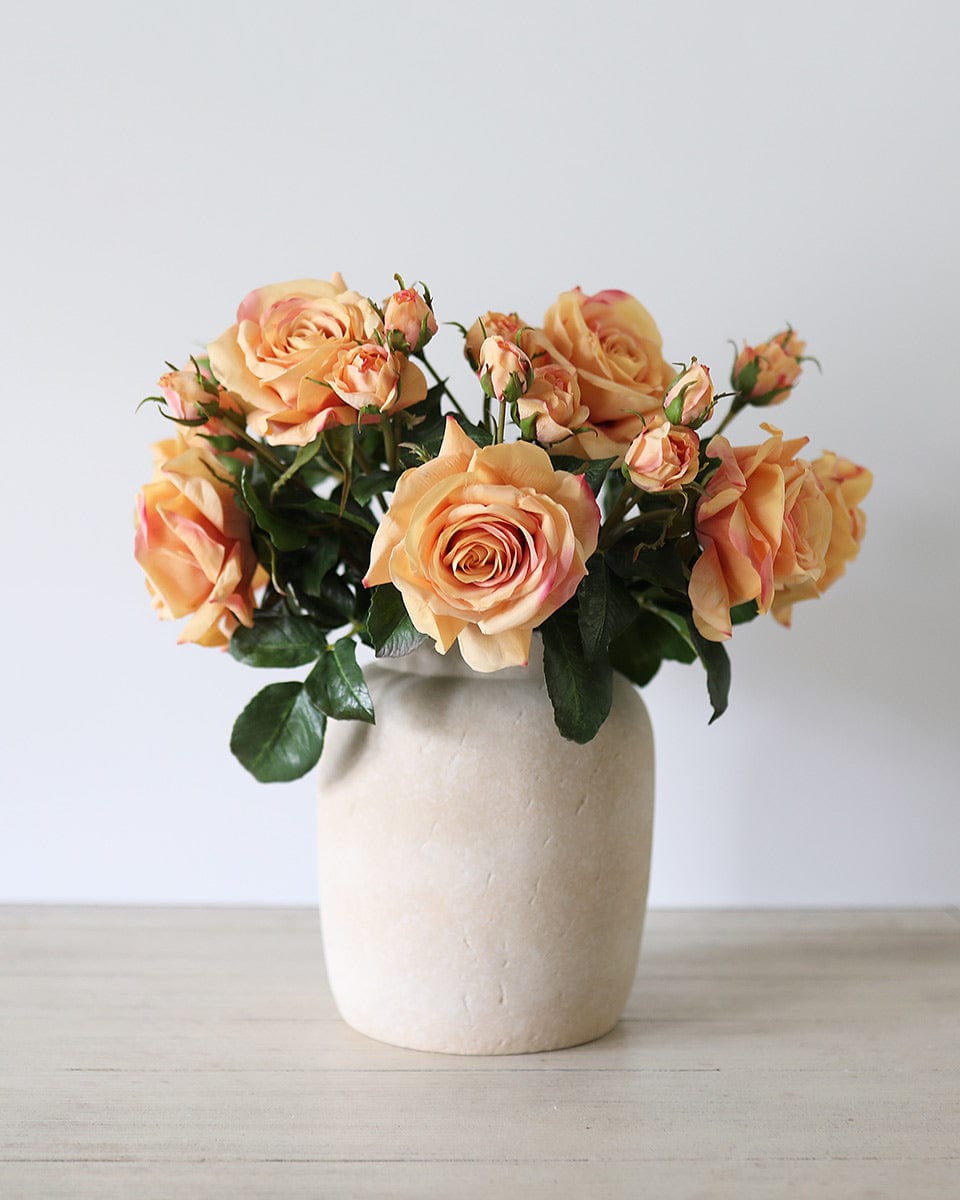 Real Touch Sunset Rose | High Quality Faux Flowers | Artificial Roses