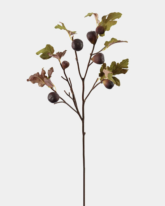 Fake Fruit Fig and Leaf Branch