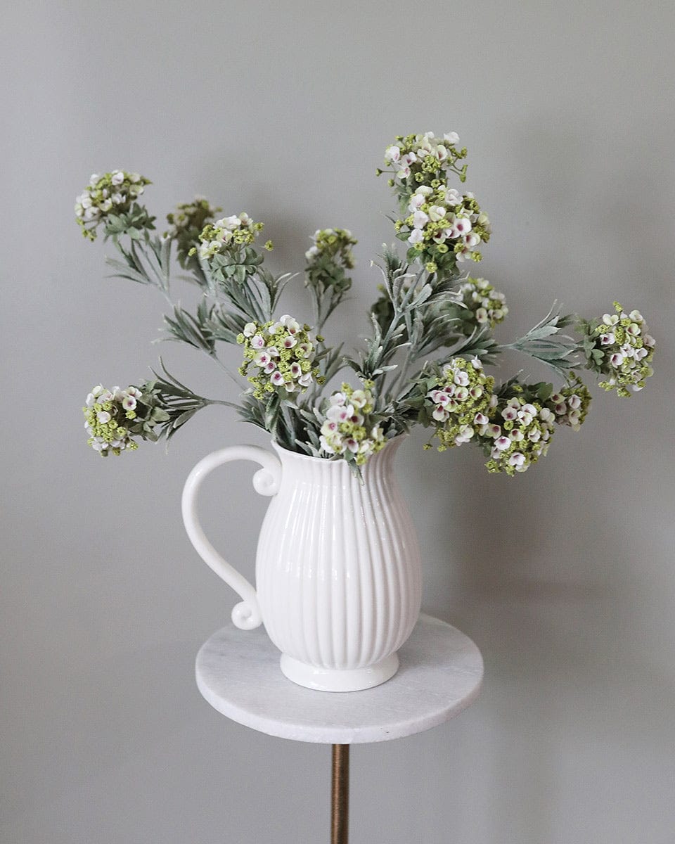 Mountain Laurel Floral in Cream Green Home Decor