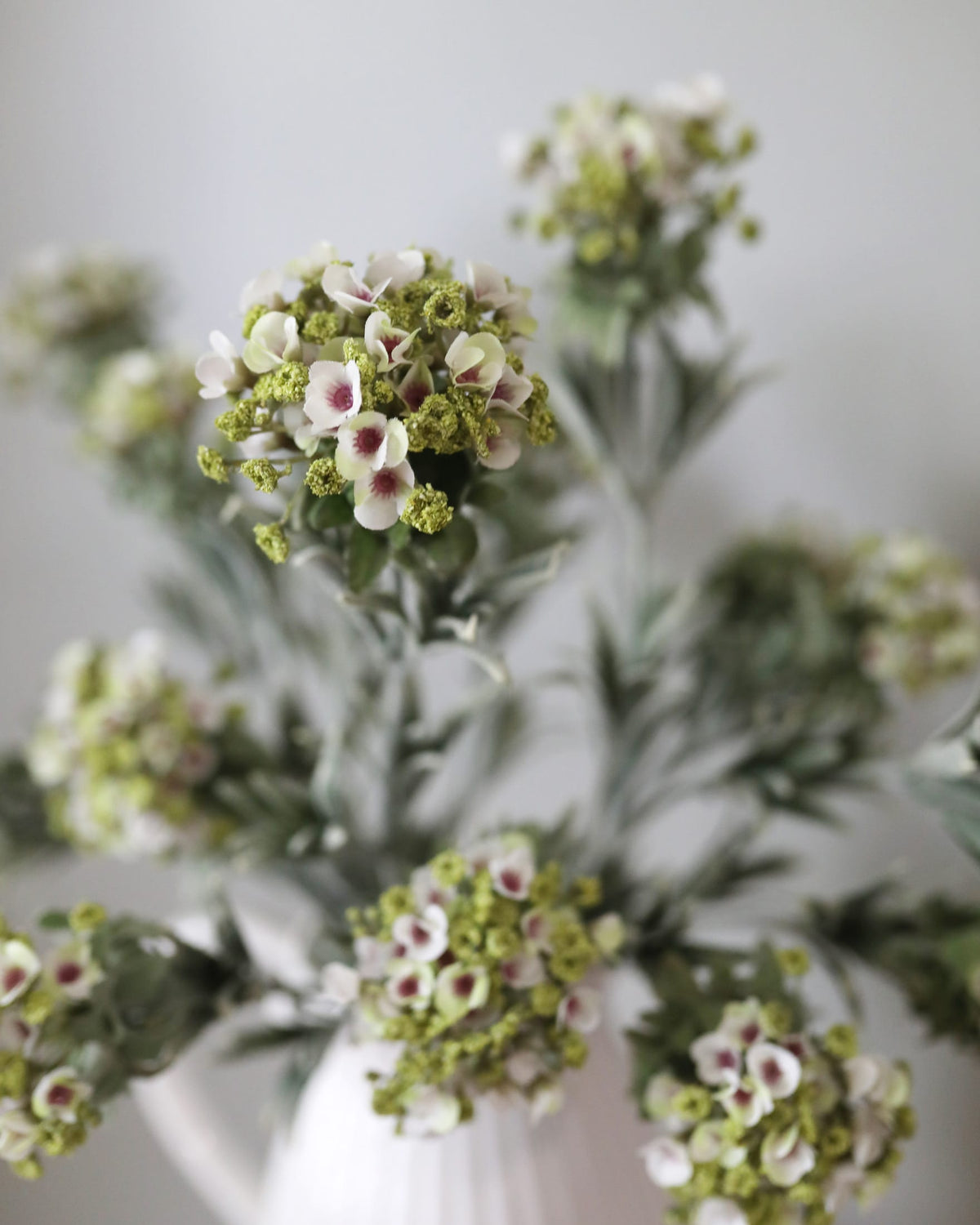 Artificial Cream Green Mountain Flowers