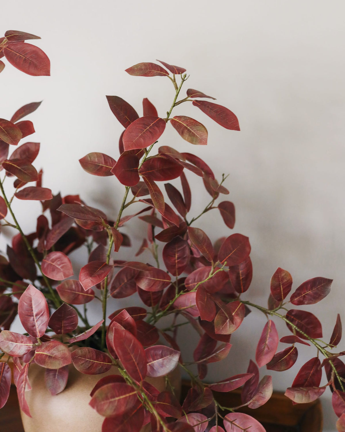 Faux Burgundy Smoke tree branches 