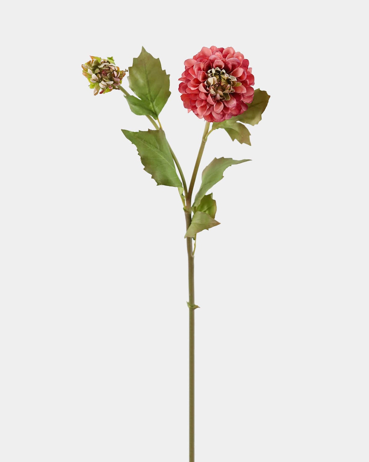Faux Fall Burgundy Dahlia Stem