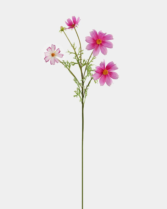Bright Pink Real Touch Cosmos Flower Spray