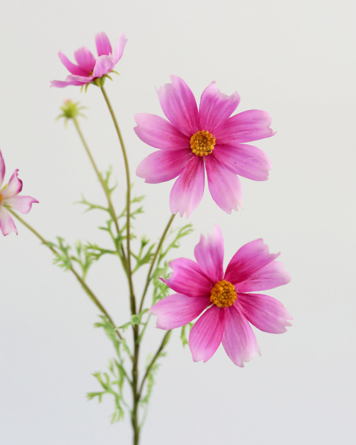 Artificial Real Touch Pink Cosmos close up 