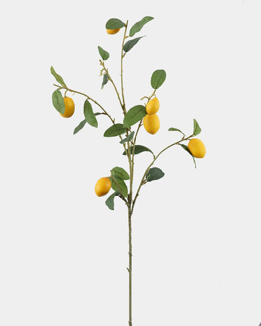 Artificial Fruit Lemon Branch 37.5"