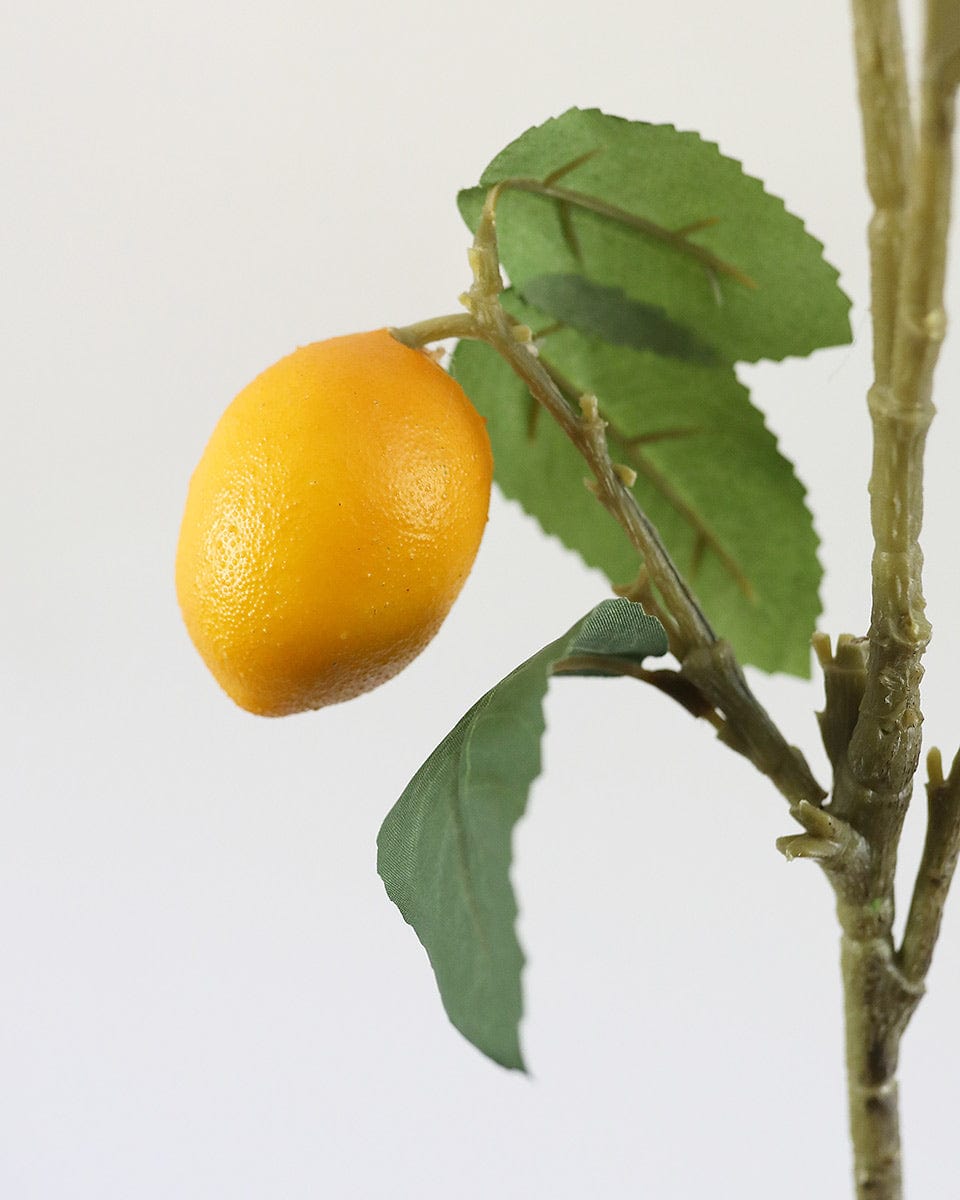Artificial Fruit Lemon Branch 37.5"