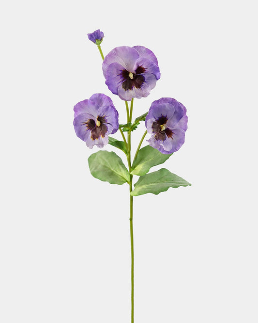 Purple Artificial Pansy Flowers
