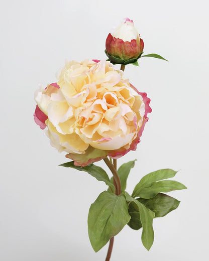 Prestige Botanicals Artificial Yellow Peony close up