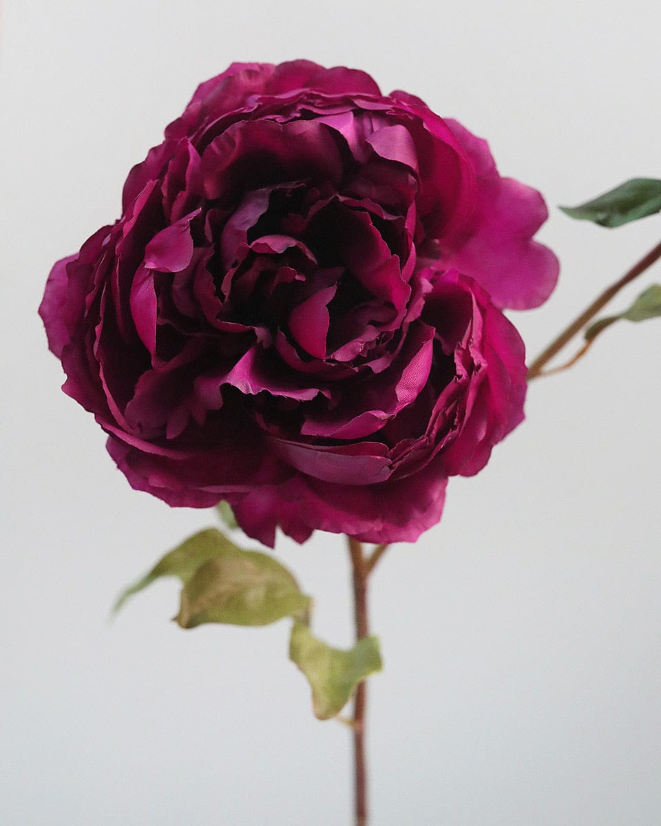Faux Burgundy Pink Peony 20&quot;