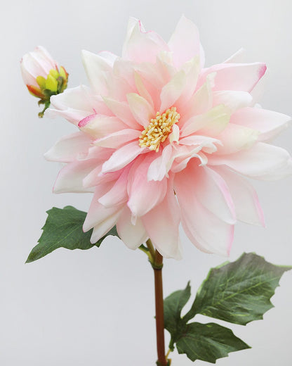 Pink Faux Dahlia Blossom Silk Flowers