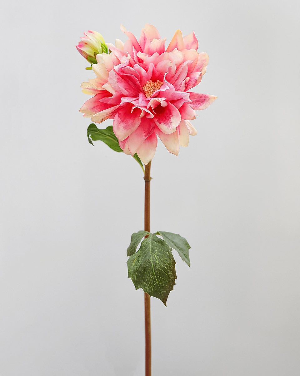 Artificial Dahlia Flower in Coral Pink