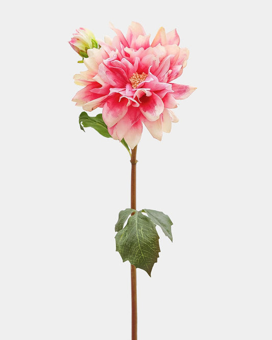Artificial Dahlia Flower in Coral Pink