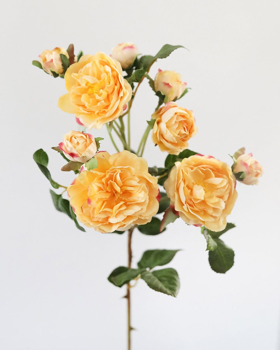 Artificial Flowers Golden Yellow Tea Rose