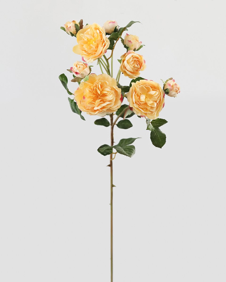 Prestige Botanicals Artificial Golden Tea Rose Spray Stem