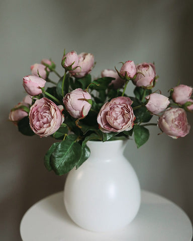 Artificial Mauve English Rose 23