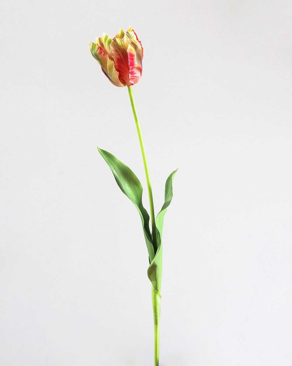 Real Touch Tulip in Red Green and Yellow