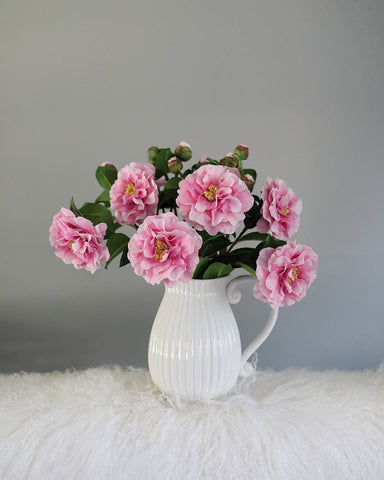 Real Touch Pink Camellia | Pink Fake Camellia | Real Touch Flowers