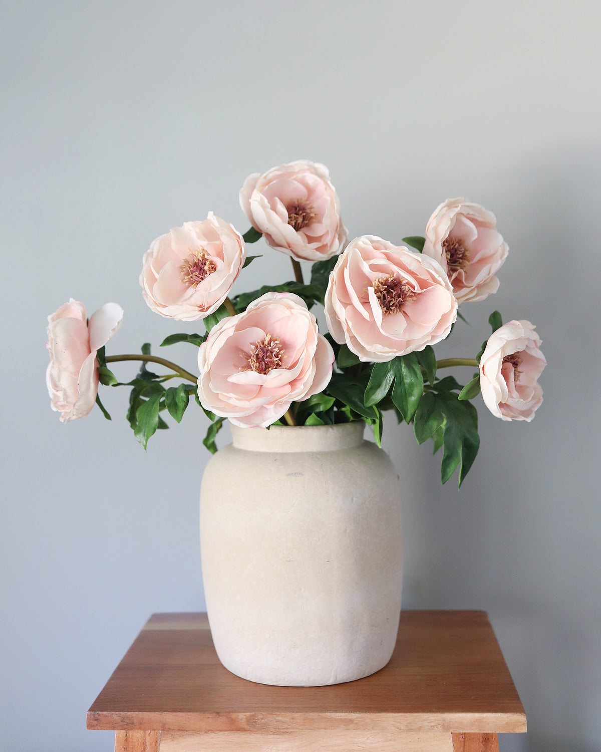 Faux Real Touch Open Pink Peonies
