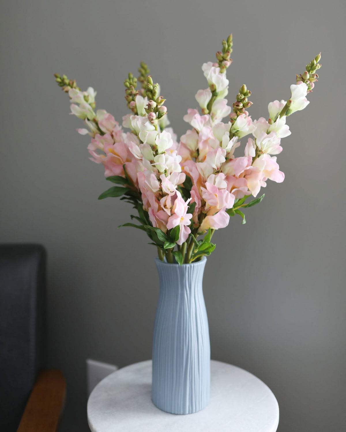 faux pink snapdragons