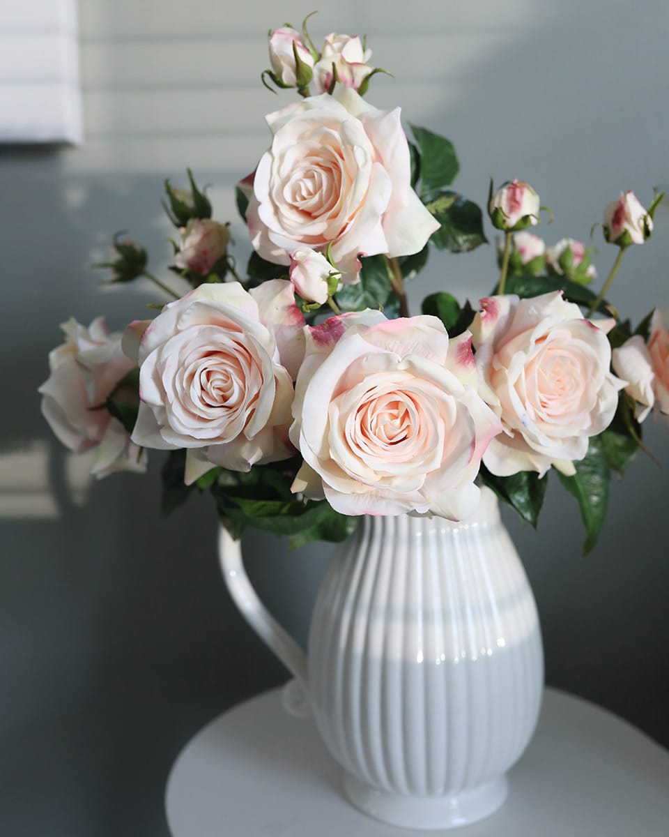 Details of Pink Prestige Rose Real Touch Bloom