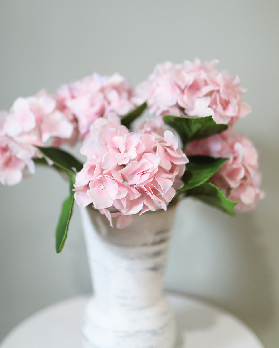 Artificial Pink Real Touch Hydrangeas Artificial Flowers