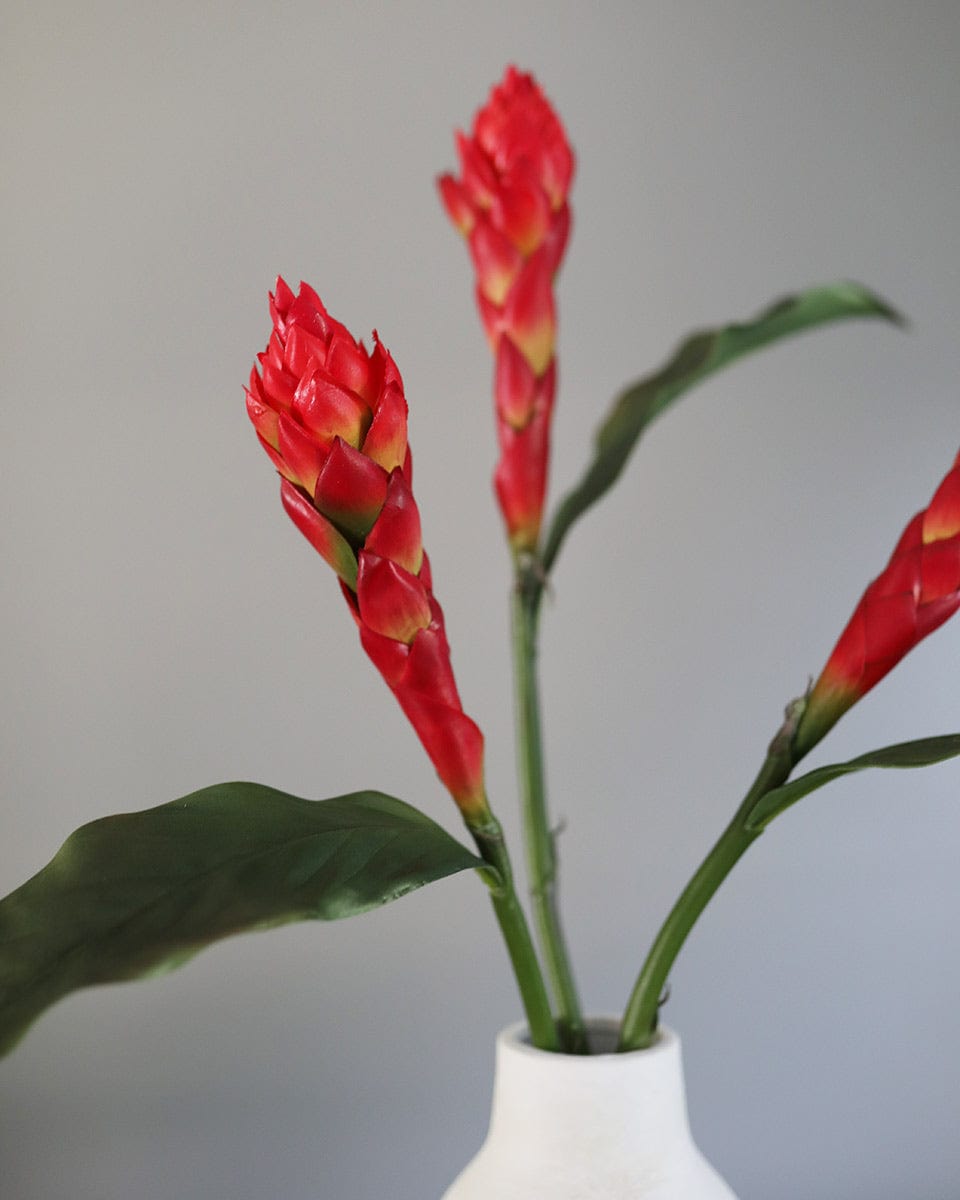Red Ginger Flower Artificial Tropical Botanicals