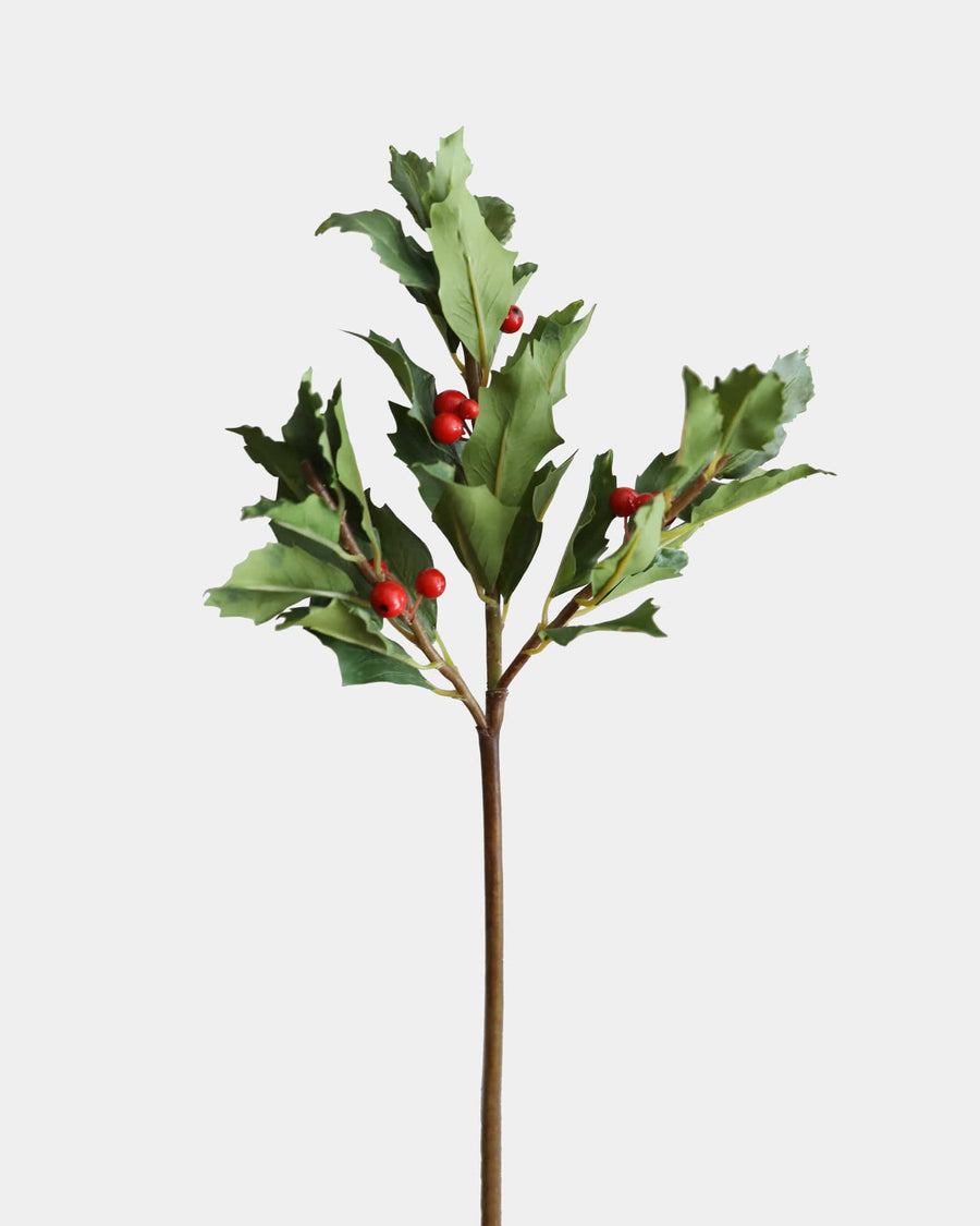 faux holly stem