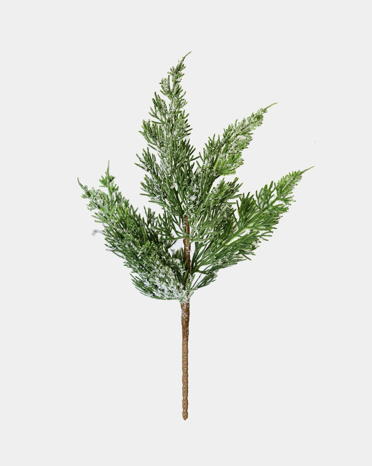 Fake Pine Stem Snowy Greenery