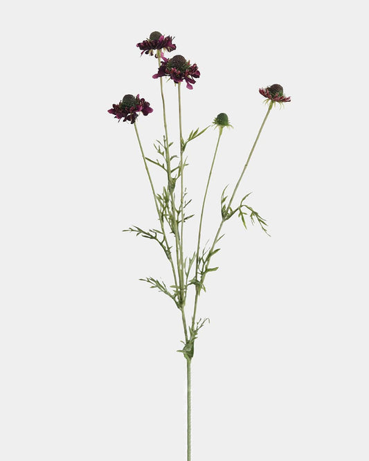 Artificial Wildflowers Purple Scabiosa