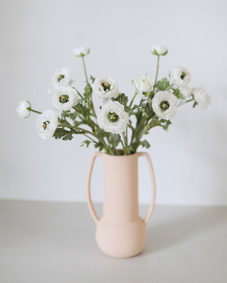 Artificial Flowers White Ranunculus Simple Styling