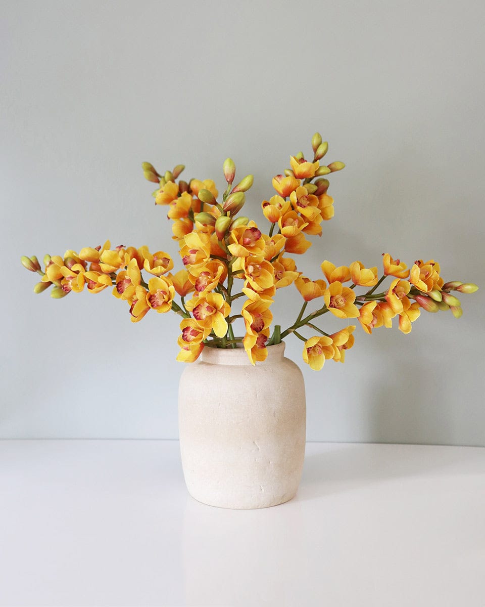 Yellow Flower Arrangement of Cymbidium Orchids