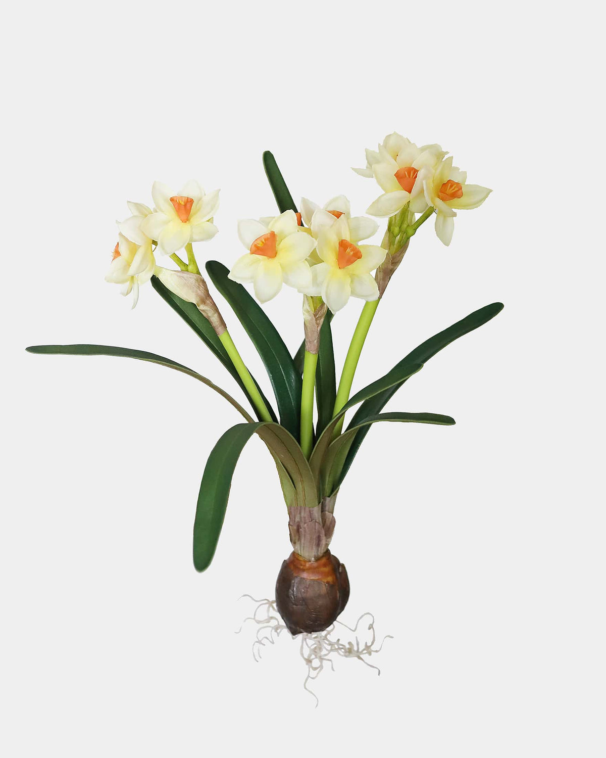 Faux Narcissus Flower Bush in Yellow