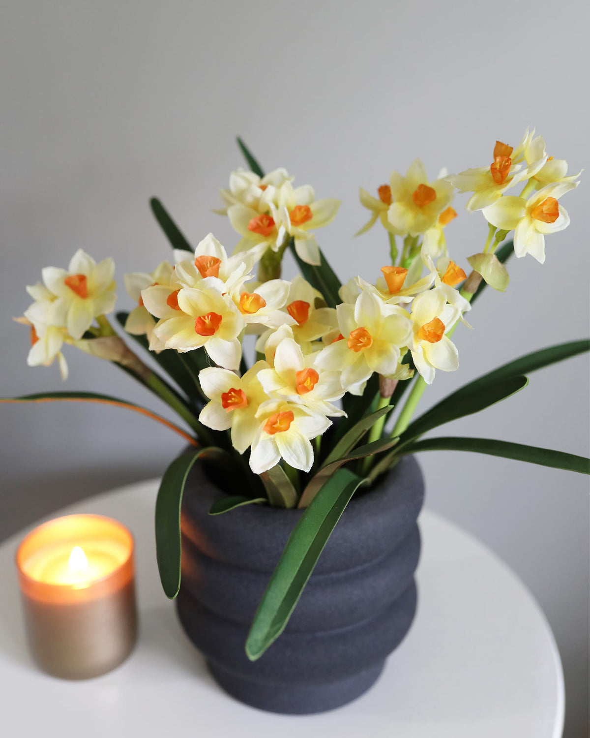 Artificial Yellow Flowers Narcissus Bush