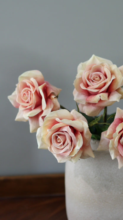 Video of Real Touch Dutchess Pink Roses