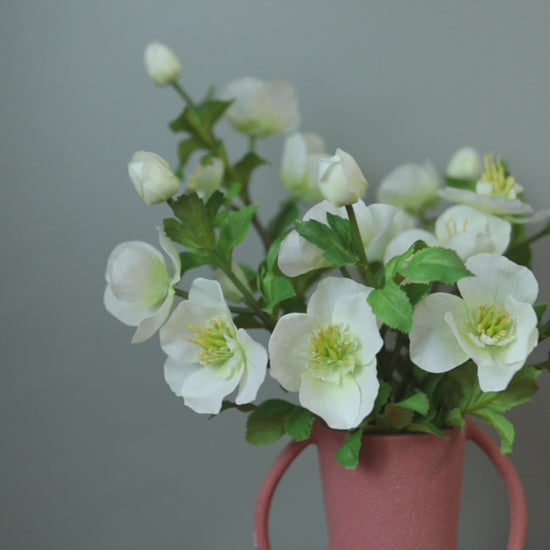 Video Clip of Real Touch Flowers White Hellebore