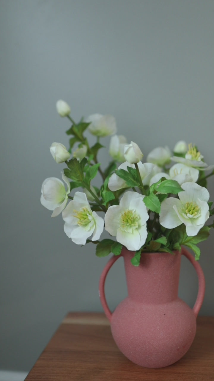 Video Clip of Real Touch Flowers White Hellebore