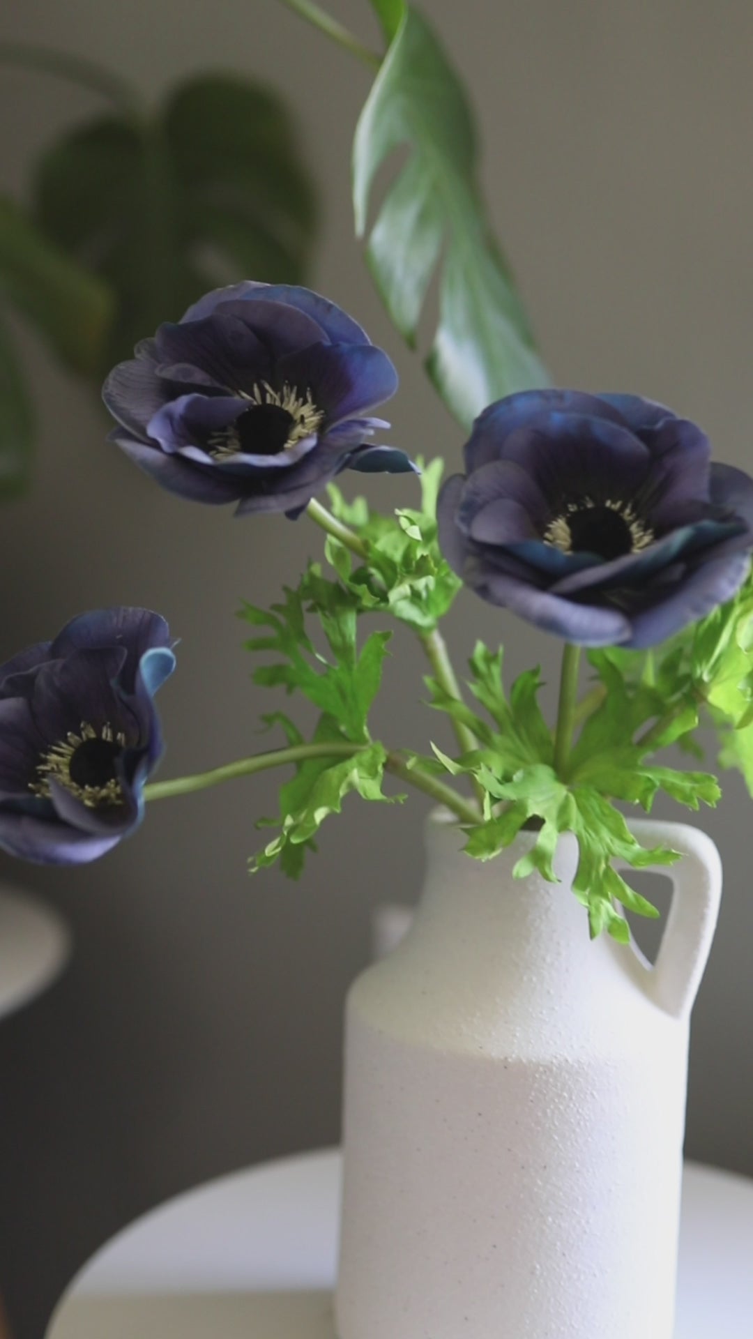 Video of Blue Faux Anemone Florals