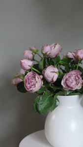 Video Showcasing Real Touch English Roses in Lavender Mauve