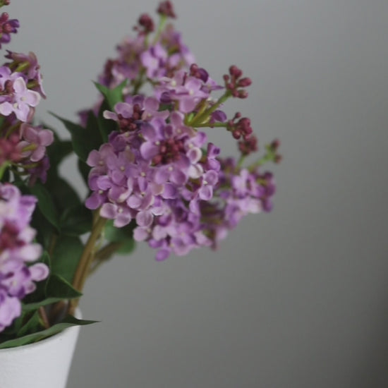 Video of Lavender Pink Lilac Fake Flowers