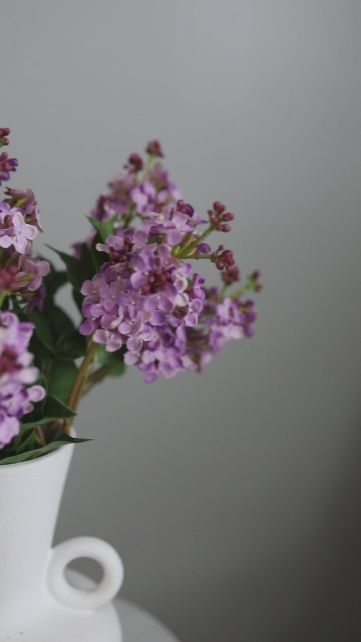 Video of Lavender Pink Lilac Fake Flowers