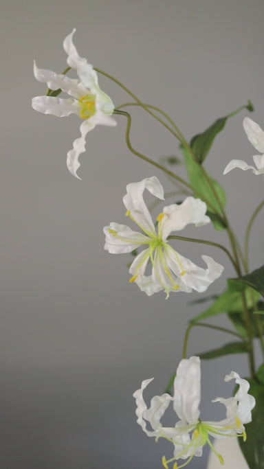 white gloriosa lily White Gloriosa Lily | Tropical Lily Artificial Flowers