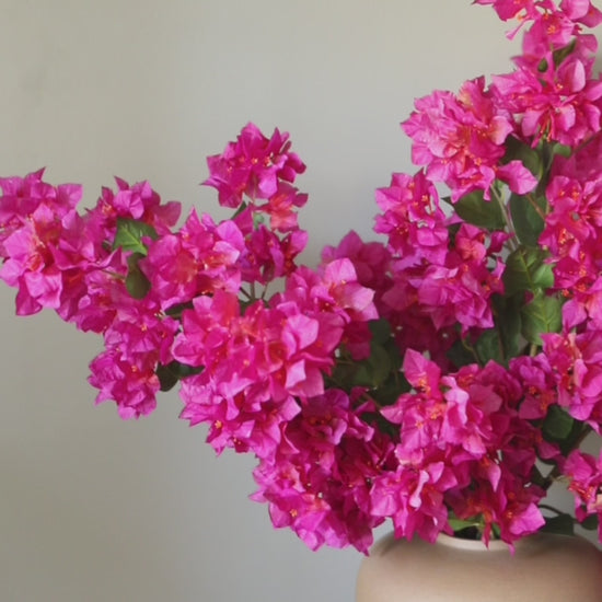 Fuchsia Flowers Fake Bougainvillea Branches