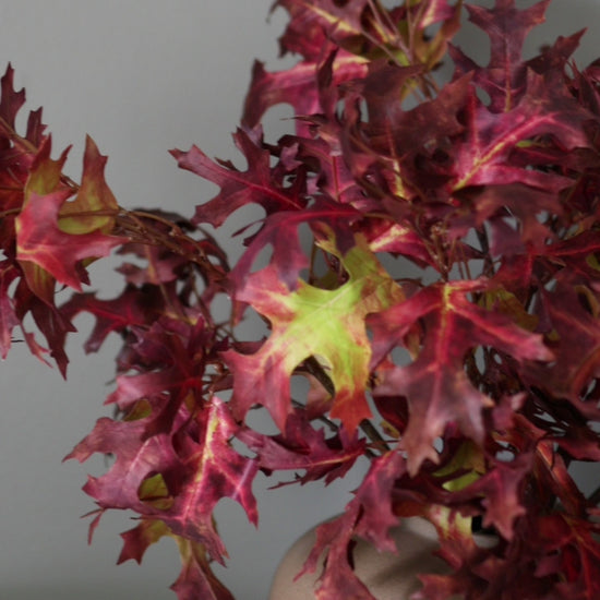 Faux Fall Leaves Burgundy Antler Leaves Video