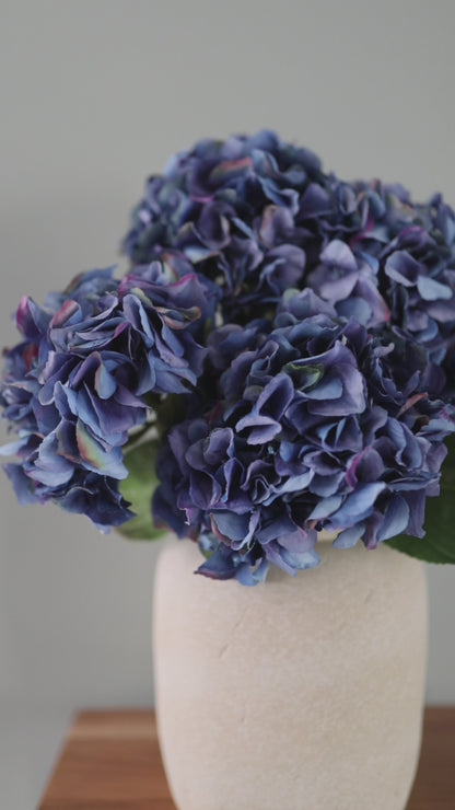 Real Touch Blue Hydrangea 28.5"