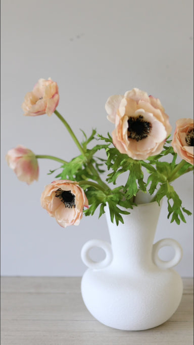 Soft Peach Real Touch Anemone 17.5